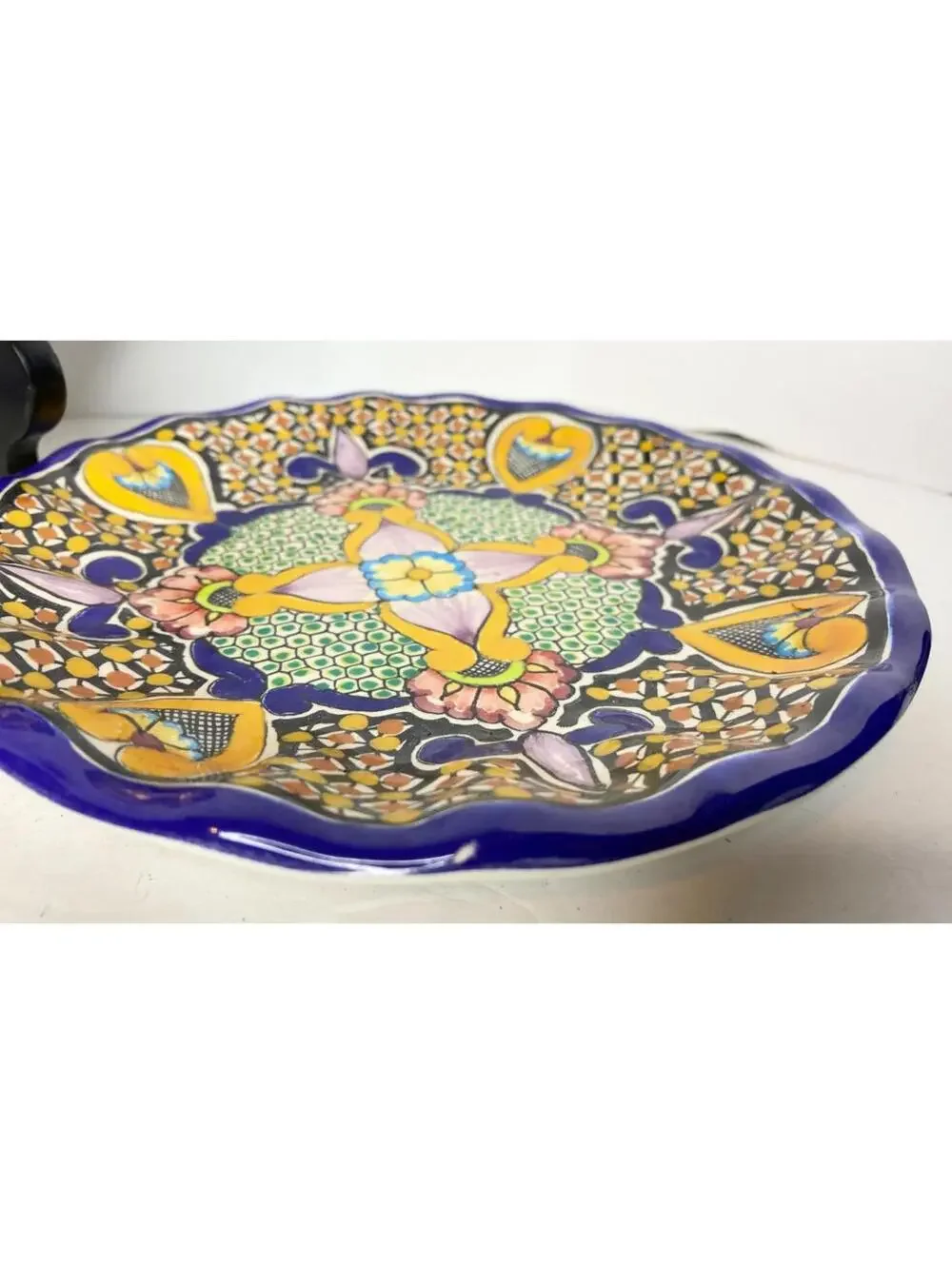 Pottery Barn Del Sol Melamine Salad Plates Mixed Pattern Set of 4 Multicolor